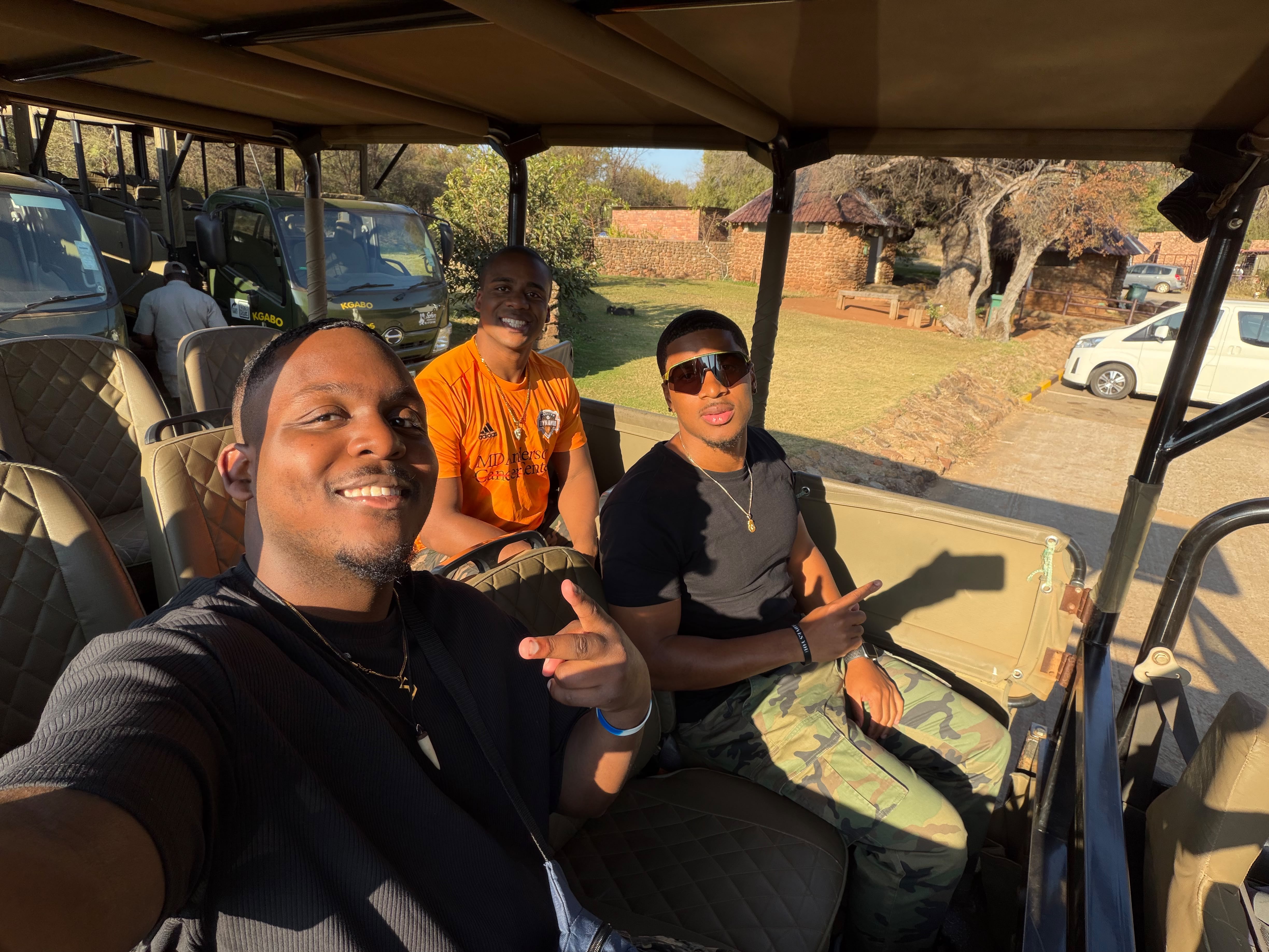 Tourists enjoying African nature